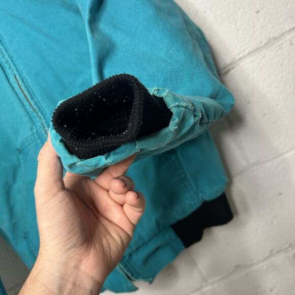 Vintage Polar King By Key Hooded Canvas Jacket “Turquoise” - Picture 8 of 11